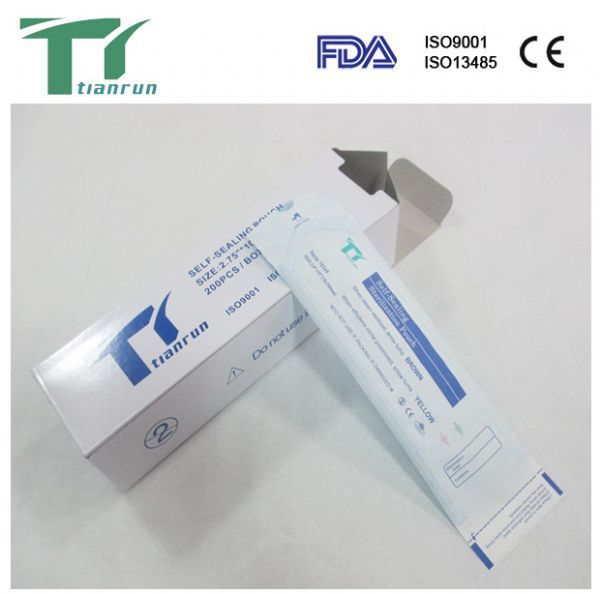 Self-sealing sterilization pouch/packaging